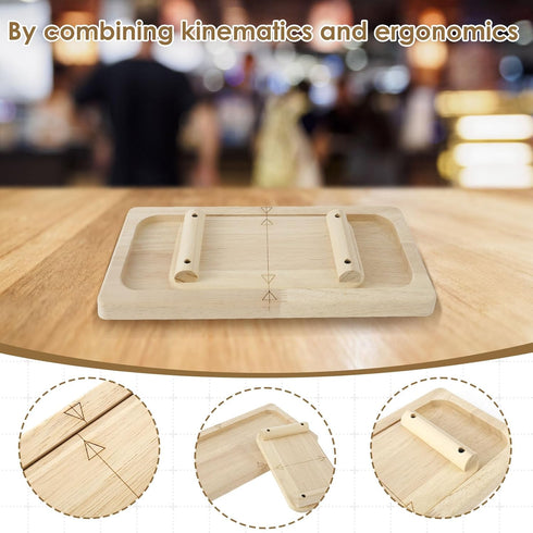 YLMFTNU Wooden Finger and Wrist Trainer, Wooden Finger Exerciser, Interactive Finger Wrist Competition Board, Tug