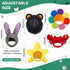 5 Pieces Cat Hat Cat Dog Costume Cute Pet Hat Bunny Rabbit Hat with Ears Headwear Lion Mane Cap Valentine New Years Day Party Accessory for Kitten Puppy Dress up Adjustable Birthday Hat (Cute Style)