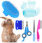 Rabbit Grooming Kit, Brush for Shedding with Bunny Nail Clipper, Trimmers with Pet Combs for Hamster Guinea Pig Ferret