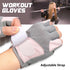 XuoAz Fingerless Workout Gloves - Anti-Slip Gym Gloves for Men and Women