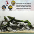 PINVNBY Natural Rocks for Reptile and Amphibian Enclosures, PH Natural Aquarium Stone, Aquascaping