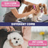 Shedding,9 Dog Brush for PCS in One Pet Slicker Hair Brush Kit with Pet Nail Clipper and File - Dog Cat Grooming