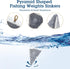 36 (1oz,2oz,3oz,4oz,5oz,6oz) Pcs Pyramid Fishing Weights Sinkers Saltwater Pyramid Sinkers Rig Fishing Weights Gear