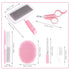 Trimmer Small Animal Pet Grooming Kit with Pet Shedding Slicker Brush, Bath Massage Glove, Pet Grooming Comb, Nail