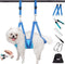 RHD Dog Grooming Hammock Harness for Small Dogs and Cats, Pet Grooming Supplies Kit with Nail Clippers and Comb