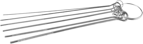 SE Brush Cleaning Sets for Spray and Paint Guns, Barrels, and Tools - Nylon Bristles in Varying Sizes