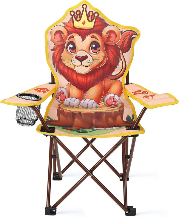 KABOER Kids Outdoor Folding Lawn and Camping Chair with Cup Holder and