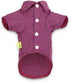 DroolingDog 3 Pack Plaid Dog Shirts - Small Dog T-Shirt with Checked Pattern, Puppy Button Up Tee, Black White Rose Blue