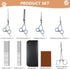 Niura Set Pet Grooming Scissors - Professional Stainless Steel Grooming Kit with Curved, Straight, Thinning, Round Tip