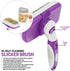 POODLIE Dog Grooming Brush, Self Cleaning Slicker Brush for Dogs and Cats, Purple