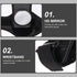 360 Rearview Mirror Wristband for Biking, Plastic Retroreflective Wrist Guard with Rotatable Viewfinder, Safety