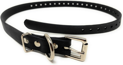Sparky Pet Co Biothane Replacement Roller Buckle Dog Collar for E Collar Sport Dogs (Black)