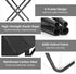 CarryEpic Backpacking Portable Folding Camp Stool with Side Pocket, Taller Foldable Camping Stool for Adults, Metal