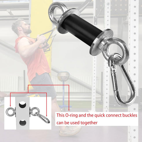 2PCS 1" Ertuohg Power Rack Attachments, Heavy Duty Squat Rack Attachments, Power Rack Shackle Band Attachment