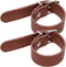 Toddmomy 1 Pair of Adjustable Bike Basket PU Straps, Leather Straps for Bike Bicycle, Brown