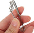 12pcs GANAZONO Stainless Steel Fishing Snap Buckle and Open Eye Connector High Strength Snap Swivel Clip for Sea