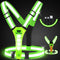 West Biking Running Vest Light, LED Reflective Gear for Night Walking, High Visibility Rechargeable Light Up Running