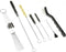 SE Brush Cleaning Sets for Spray and Paint Guns, Barrels, and Tools - Nylon Bristles in Varying Sizes