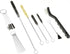 SE Brush Cleaning Sets for Spray and Paint Guns, Barrels, and Tools - Nylon Bristles in Varying Sizes