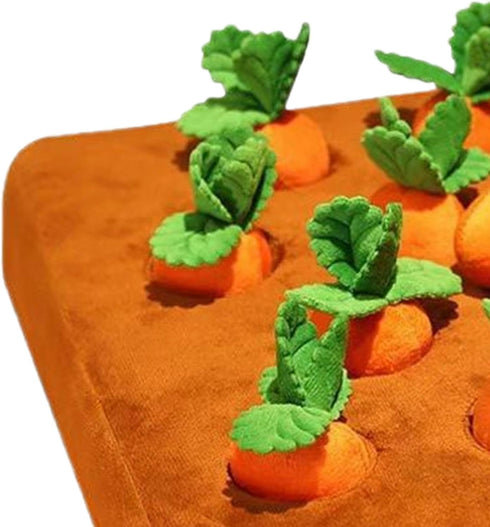 Generic 12 1 Snuffle Toys for Dogs - Carrot Interactive Feed Game, Piece Plush Puzzle Mat for Puppy Mental Stimulation