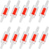 10PCS Aquarium Air Check Valve, One Way Non-Return for Air Pump, 3/16 Inch Airline Tubing, Fish Tank Accessories (Red)