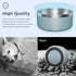 Stainless Steel Dog Bowls for Small Dogs, 40 Ounces/5 Cup - Double Wall Weighted Dish with Non Slip Silicone Base