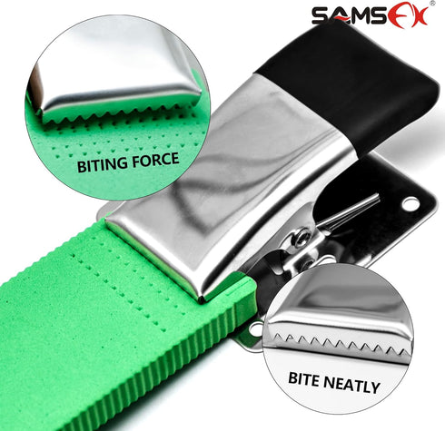 SAMSFX Fish Cleaning Board Tools - Fillet Clamp with Screws, Deep-Jaw Fish Tail Clip Board for Bait