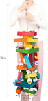 35" Extra Large Parrot Toys - Chewable Foraging Toys for Macaws, African Grey, Amazon Parrots - Durable Bird Cage