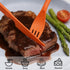 Set 4 Sets Set, Zoyiancy Reusable Utensils with Case, Portable Plastic Cutlery Fork Spoons Knife Tableware for Travel