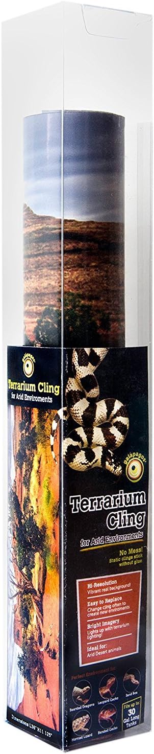 Galápagos (05401) Arid Terrarium Clings, 11.125in x 36in for 30 gal Tank