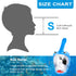 Full Face Snorkel Mask for Kids - 180 Degree Panoramic View Snorkeling Gear, Safe Anti-Leak Anti-Fog