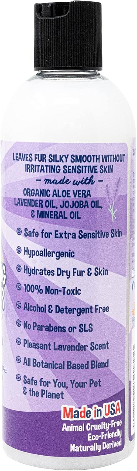 Bodhi Dog Gentle Moisturizing Conditioner, Plant-Based Dog Conditioner with Aloe Vera & Jojoba Oil, Lavender (17oz)