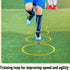 Shappy 50 Pcs Agility Rings with Storage Bags, 15 Inch Plastic Speed Rings for Sports Training