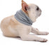NACOCO 2 Pcs Dog Instant Cooling Scarf - Summer Pet Bandana for Bulldog (Gray, M)
