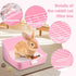 16 (16PCS)) Pcs Bunny Grooming Kit,Rabbit Litter Box, Bunny Toys,Blankets with Cleaning Supplies,Pet Toilet Potty