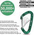 FresKaro 5pcs Nano Carabiner Clips, 8kN 1798lbs, Small Sturdy Reliable Spring Wiregate, Mini Size 2.37inch, Available