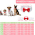 KOOLMOX Red Tuxedo Dog Bow Ties for Large Dogs, Adjustable White Collar Formal Pet Necktie for Small Medium Large