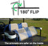 Golf Cart Armrest with Cup Holder for Rear Seat Kit