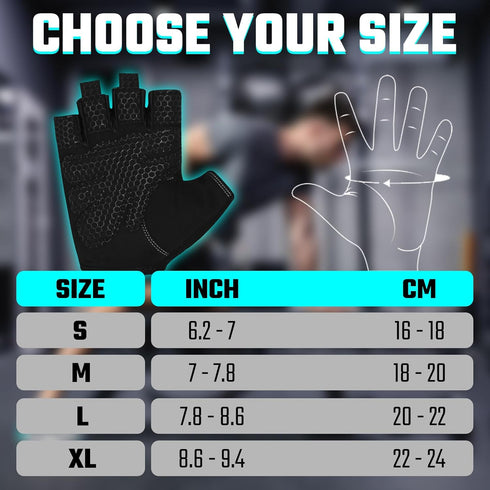 SAWANS Weight Lifting Gym Gloves for Men and Women Workout Training Breathable Lightweight Fitness Gloves Non-Slip