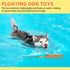 PUPTECK Interactive Dog Pool Toys - Water Floating Fetch Training Bumpers 2 Pack for Outdoor Fun