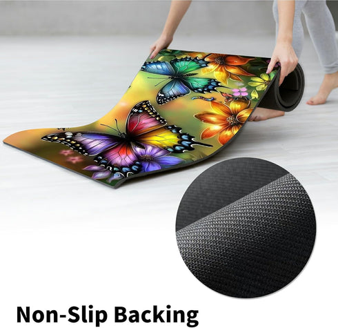HEAKIERG 19.6"x24", Pet Bowl Mats for Food and Water Cat Dog Cat Play Mat Pet Feeding Rug with Waterproof & Non-Slip