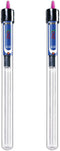 CNZ Aquarium Quartz Glass Submersible Heaters (50-watt, 2-pack)