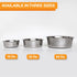 Neater Pet Brands Hammered Decorative Designer Bowls - Luxury Style Premium Dog and Cat Dishes (Medium, Stainless)