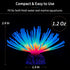 Uniclife Aquarium Imitative Rainbow and Iridescent Blue Sea Urchin Balls, Artificial Silicone Ornament Set