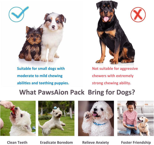 Puppy Toys Set 20 Pack - Interactive Chew Toys for Teething Small Breeds, Tough Rope & Soft Rubber Bundle