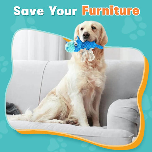 Dog Toys for Aggressive Chewers, Squeaky Toys to Keep Large Dogs Busy