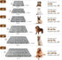 Mora Pets Dog Bed Crate Pad, Ultra Soft Pet Bed with Cute Star Print, Washable Reversible Fleece for Large Medium Small