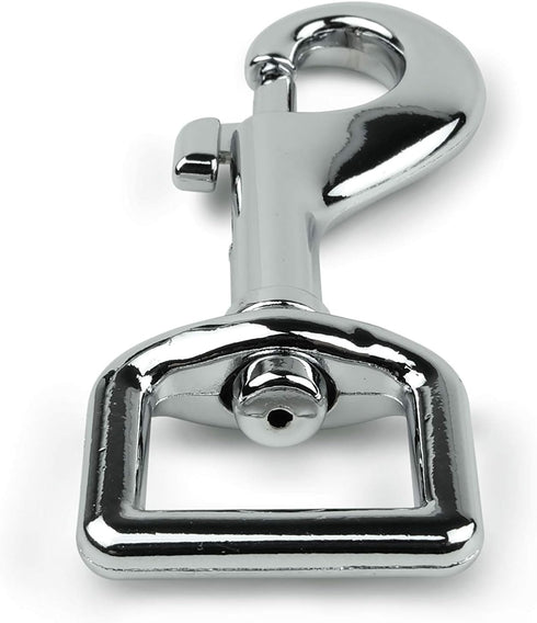 Garwor Heavy Duty Chrome Swivel Snap Hooks, 3/4", 4 Pcs, Trigger Clip Snaps for Dog Leashes & Crafts