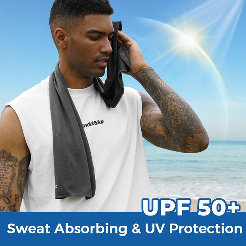 (40" 12"), 6 Pack, Sukeen Cooling Towels for Neck and Face x Cooling Towel Microfiber Best Sports Cooling Cool Towels