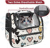 Seamless (1) Baby Pattern with Hearts Pet Carrier Airline Approved Pet Carrier Bag Dog Carrier for Small Medium Cats